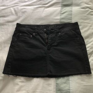 American Eagle Black Denim Skirt
